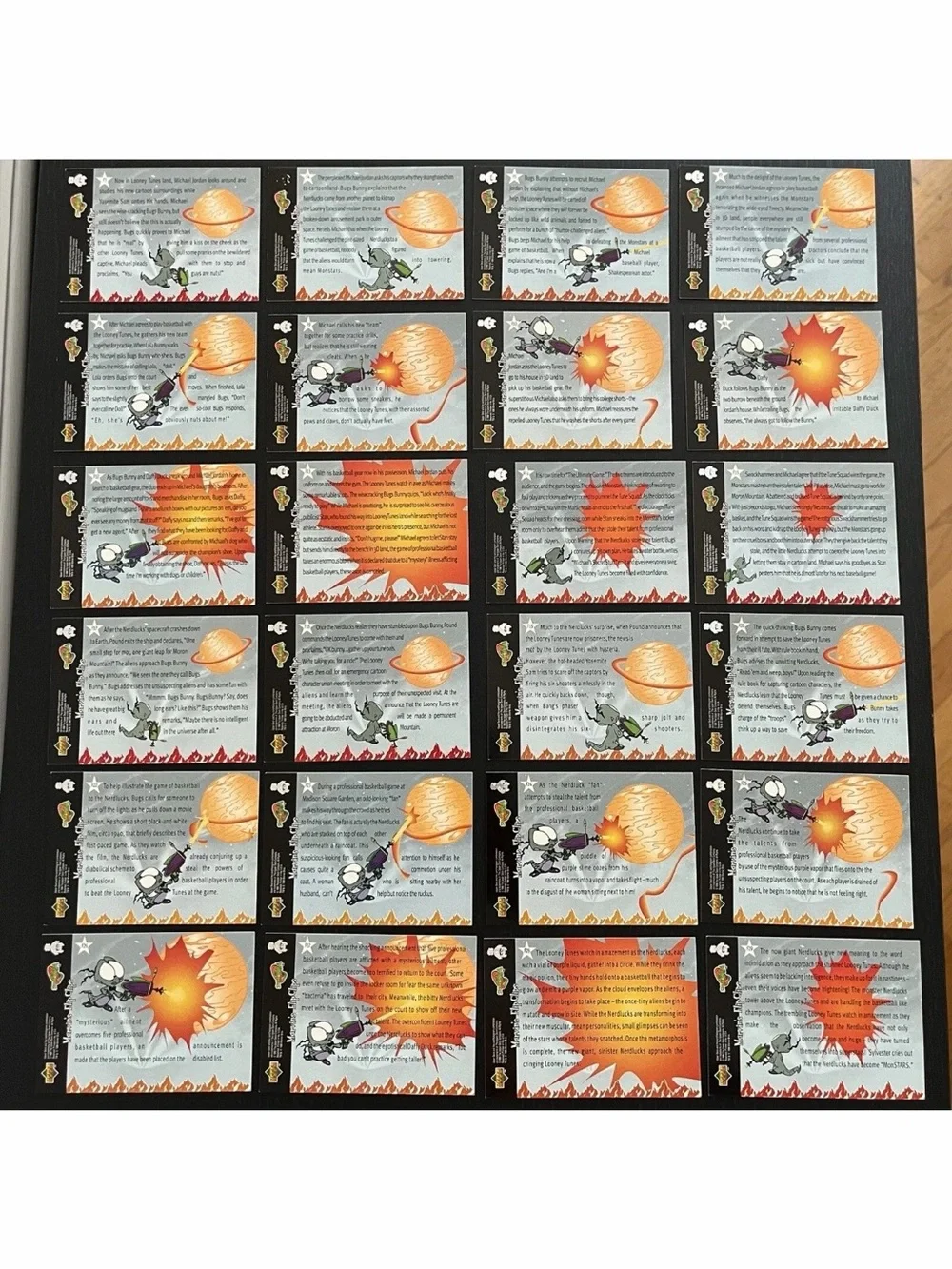 1996 Upper Deck Space Jam Marvins Flip Clips 24 Cards
